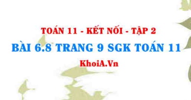 Bài 6.8 trang 9 Toán 11 Kết nối tri thức Tập 2